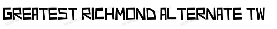 Greatest Richmond Alternate Two字体转换